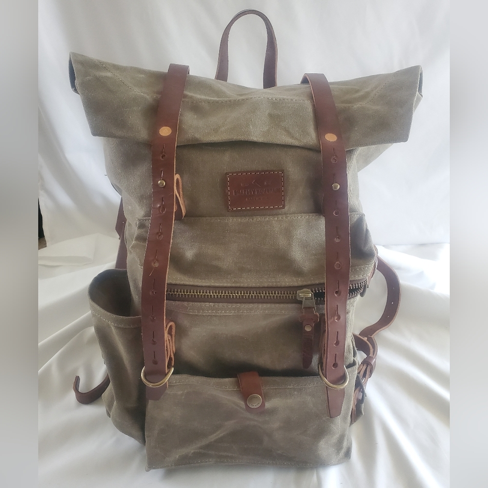 NWOT.  Bradley Mountain The Wilder Bag-Field Tan.  Incredible Waxed Canvas bag!